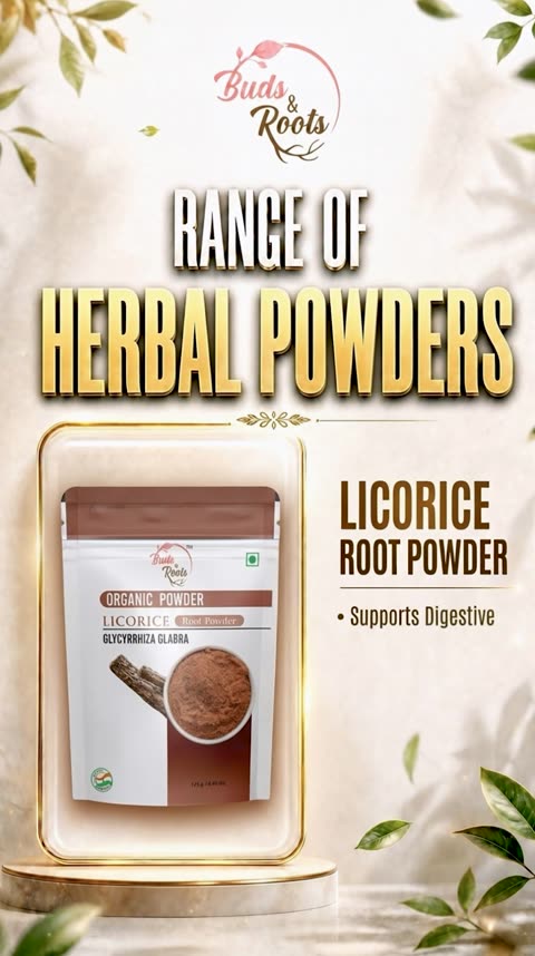 Herbal powder range - Licorice / Psyllium / Dandelion
