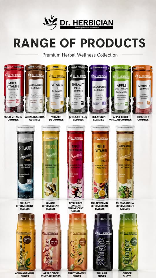 Full range - gummies, effervescent tablets & shots
