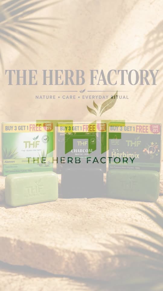 Organic soap range - Aloevera / Charcoal / Herbimix