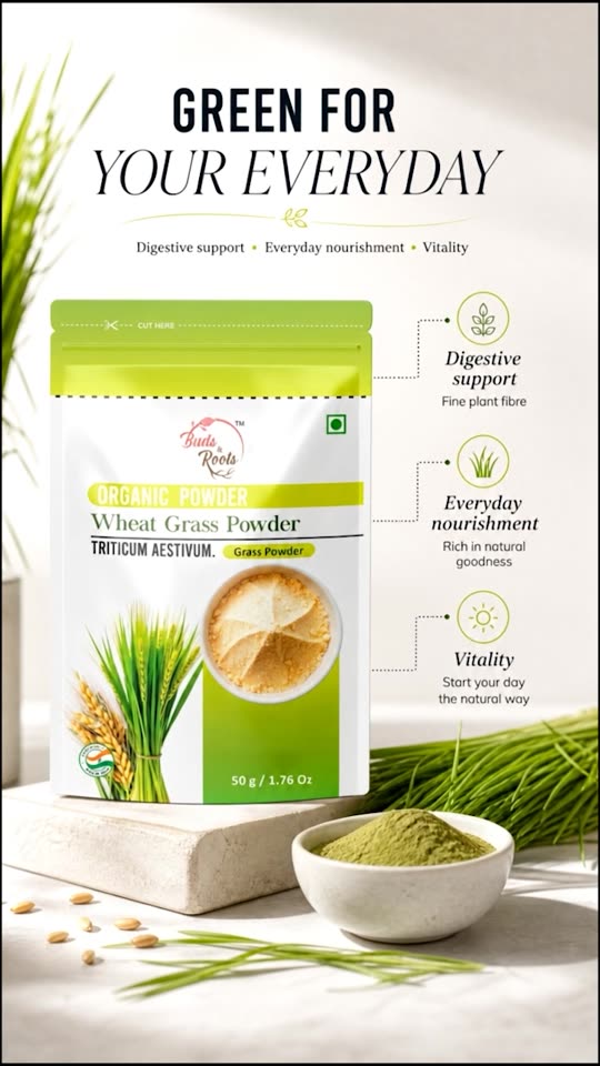Moringa & Wheat Grass powders